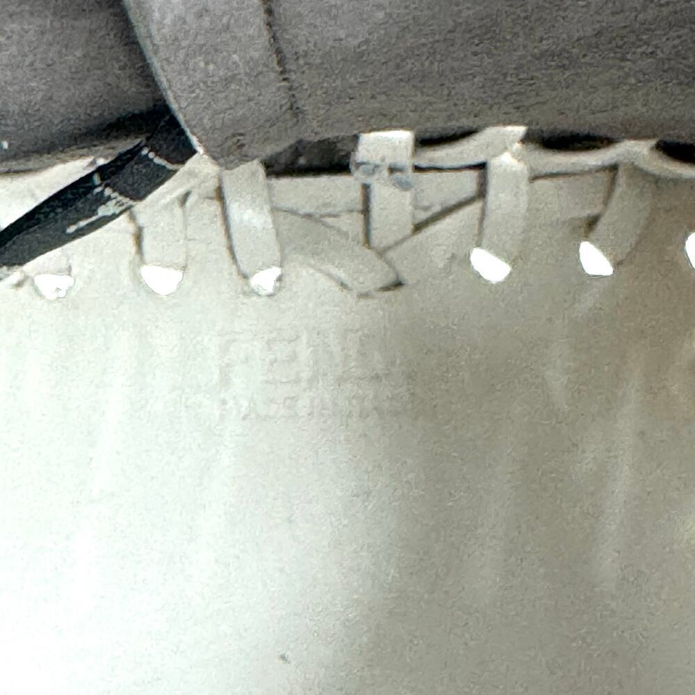 Fendi Ivory Cream Leather Mon Tresor Whipstitch Woven Neut Mini Bucket Bag‎ GHW - Picture 12 of 16